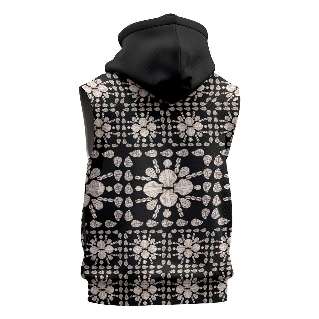 Aloha Hawaii Shell Quilt Sleeveless Hoodie Seamless Style - Polynesian Pride