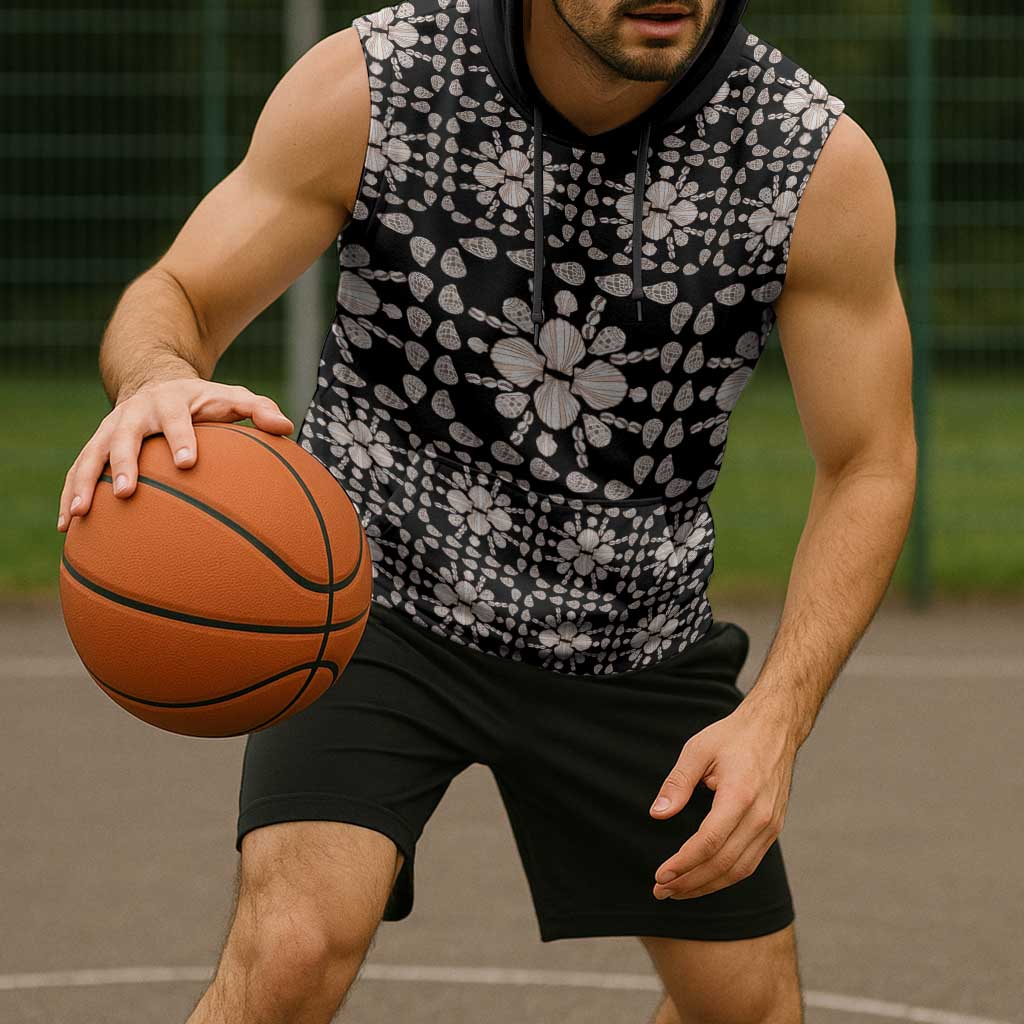 Aloha Hawaii Shell Quilt Sleeveless Hoodie Seamless Style - Polynesian Pride