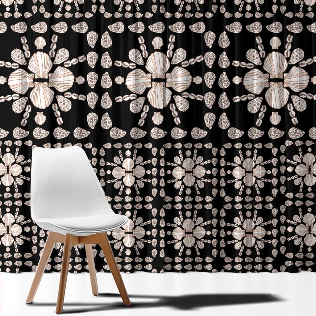 Aloha Hawaii Shell Quilt Window Curtain Seamless Style - Polynesian Pride