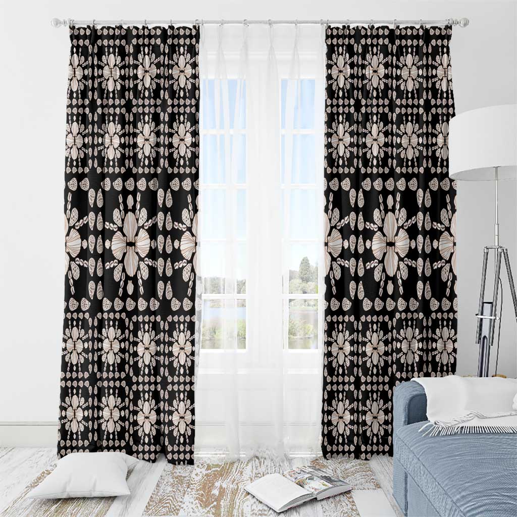 Aloha Hawaii Shell Quilt Window Curtain Seamless Style - Polynesian Pride