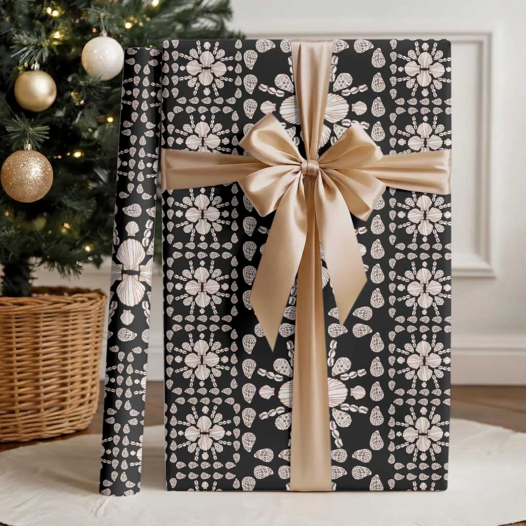 Aloha Hawaii Shell Quilt Wrapping Paper Seamless Style - Polynesian Pride