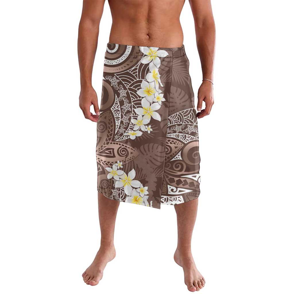 Mocha Mousse Polynesian Tribal Frangipani Tropical Vibe Lavalava
