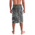 Gray Polynesian Tribal Frangipani Tropical Vibe Lavalava