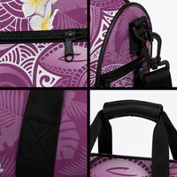 Pink Polynesian Tribal Frangipani Tropical Vibe Duffle Bag LT14 - Polynesian Pride