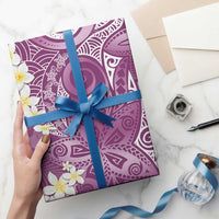 Pink Polynesian Tribal Frangipani Tropical Vibe Wrapping Paper LT14 - Polynesian Pride