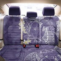 Violet Polynesian Tribal Frangipani Tropical Vibe Back Car Seat Cover
