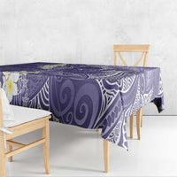 Violet Polynesian Tribal Frangipani Tropical Vibe Tablecloth LT14 - Polynesian Pride