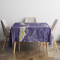 Violet Polynesian Tribal Frangipani Tropical Vibe Tablecloth LT14 - Polynesian Pride