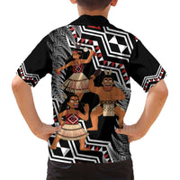 Aotearoa Kapa Haka Family Matching Off Shoulder Short Dress and Hawaiian Shirt 2025 Festival - Traditional Maori Dance LT14 - Polynesian Pride
