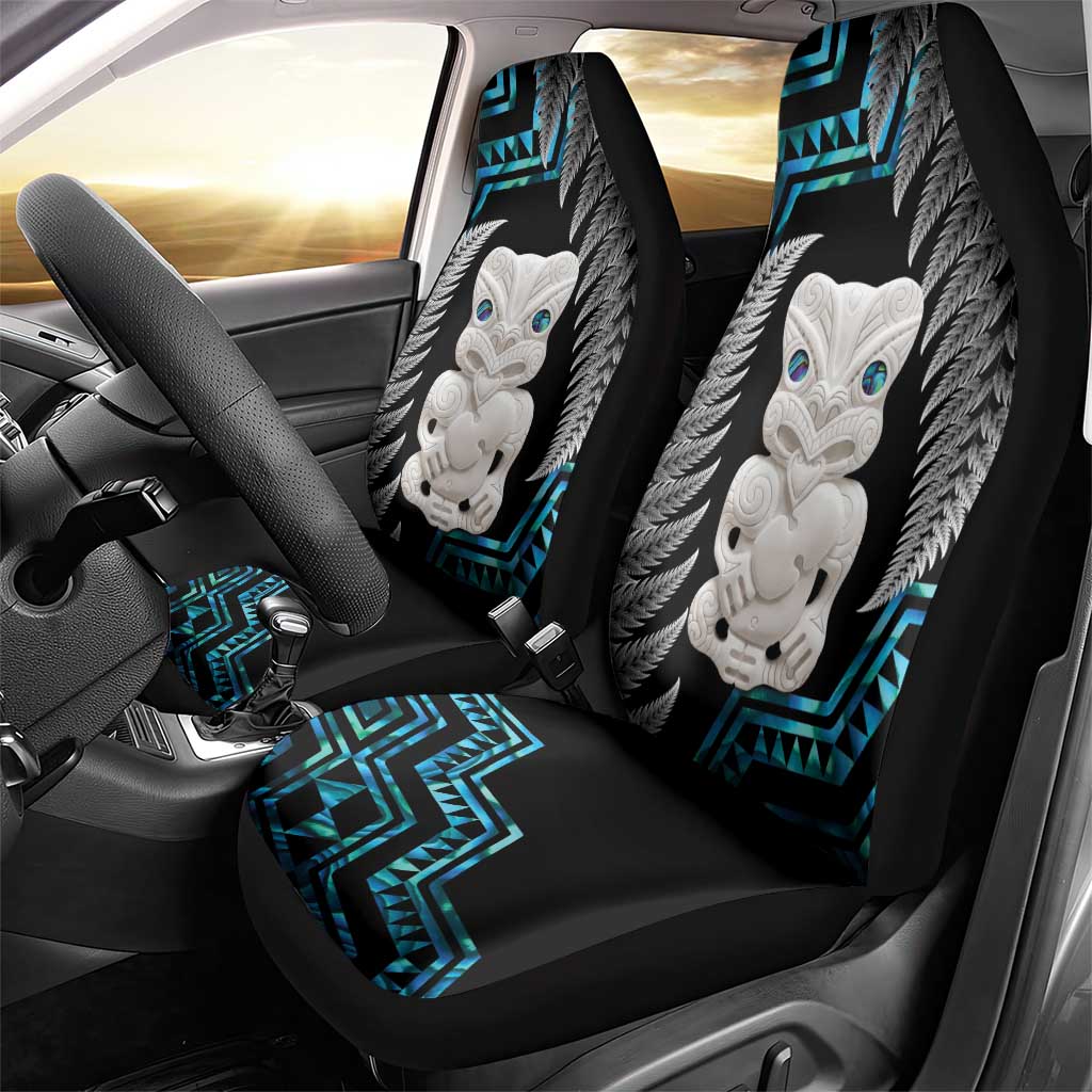 Aotearoa Taniko Paua Shell With Hei Tiki Car Seat Cover