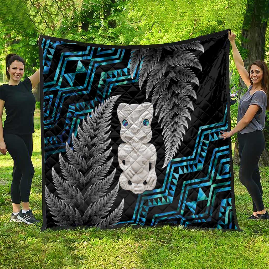 Aotearoa Taniko Paua Shell With Hei Tiki Quilt LT14 - Polynesian Pride
