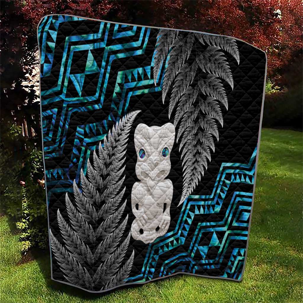 Aotearoa Taniko Paua Shell With Hei Tiki Quilt LT14 - Polynesian Pride