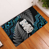 Aotearoa Taniko Paua Shell With Hei Tiki Rubber Doormat