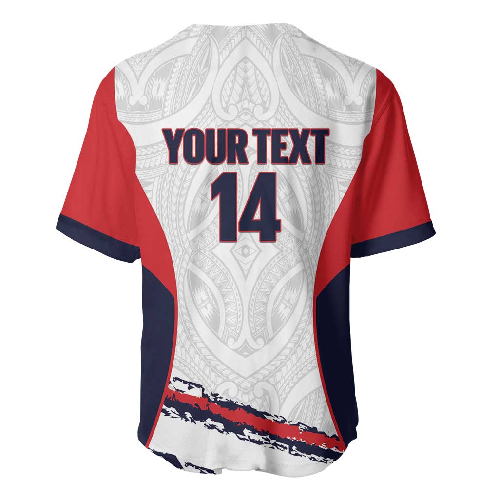 AS Venus Tahiti Football Custom Baseball Jersey Go Champions Polynesian Pattern