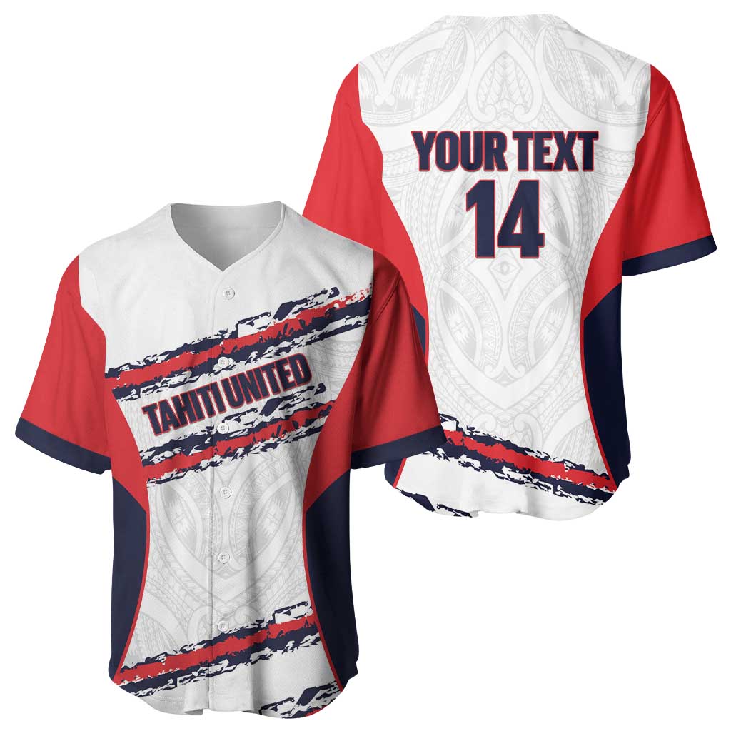 AS Venus Tahiti Football Custom Baseball Jersey Go Champions Polynesian Pattern