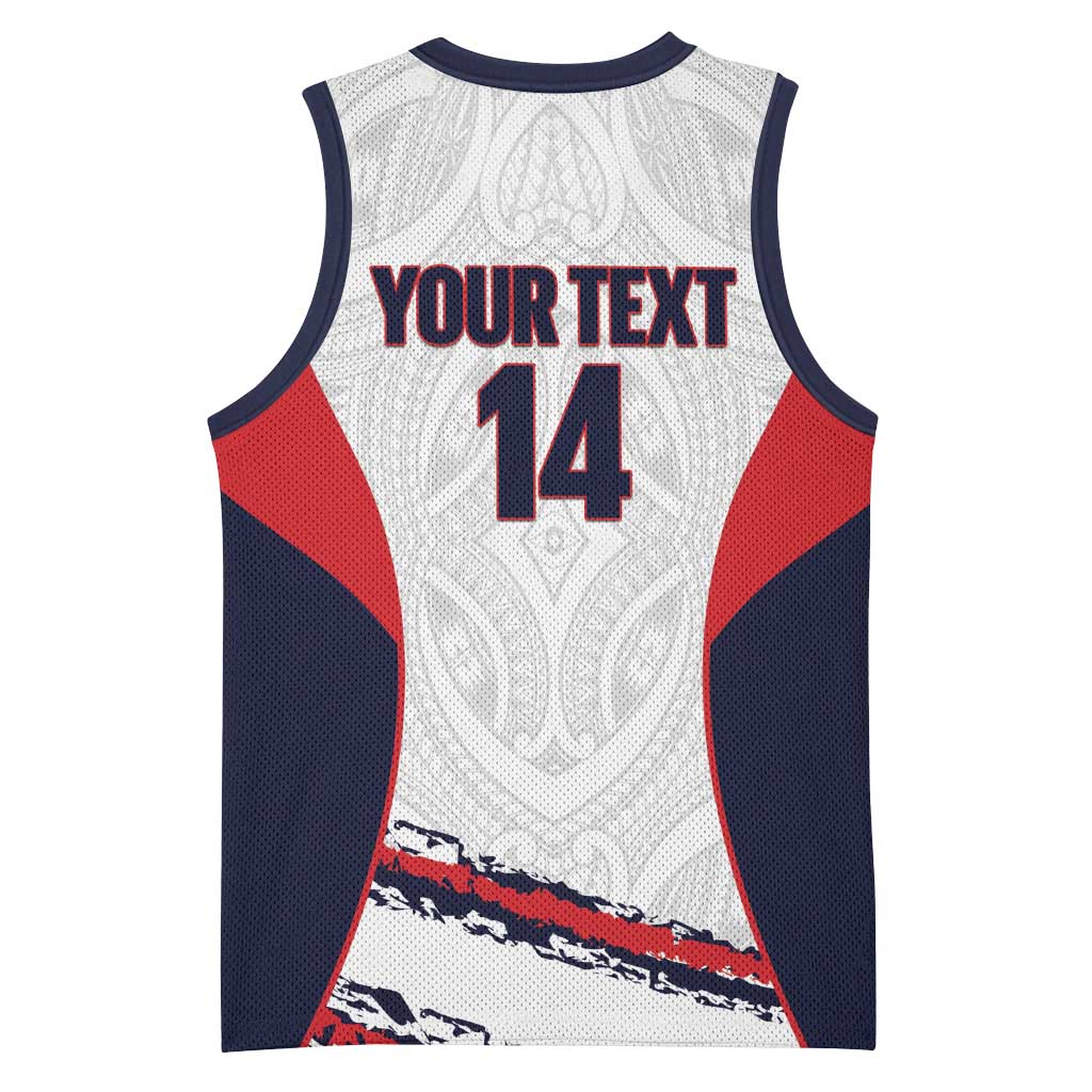 AS Venus Tahiti Football Custom Basketball Jersey Go Champions Polynesian Pattern