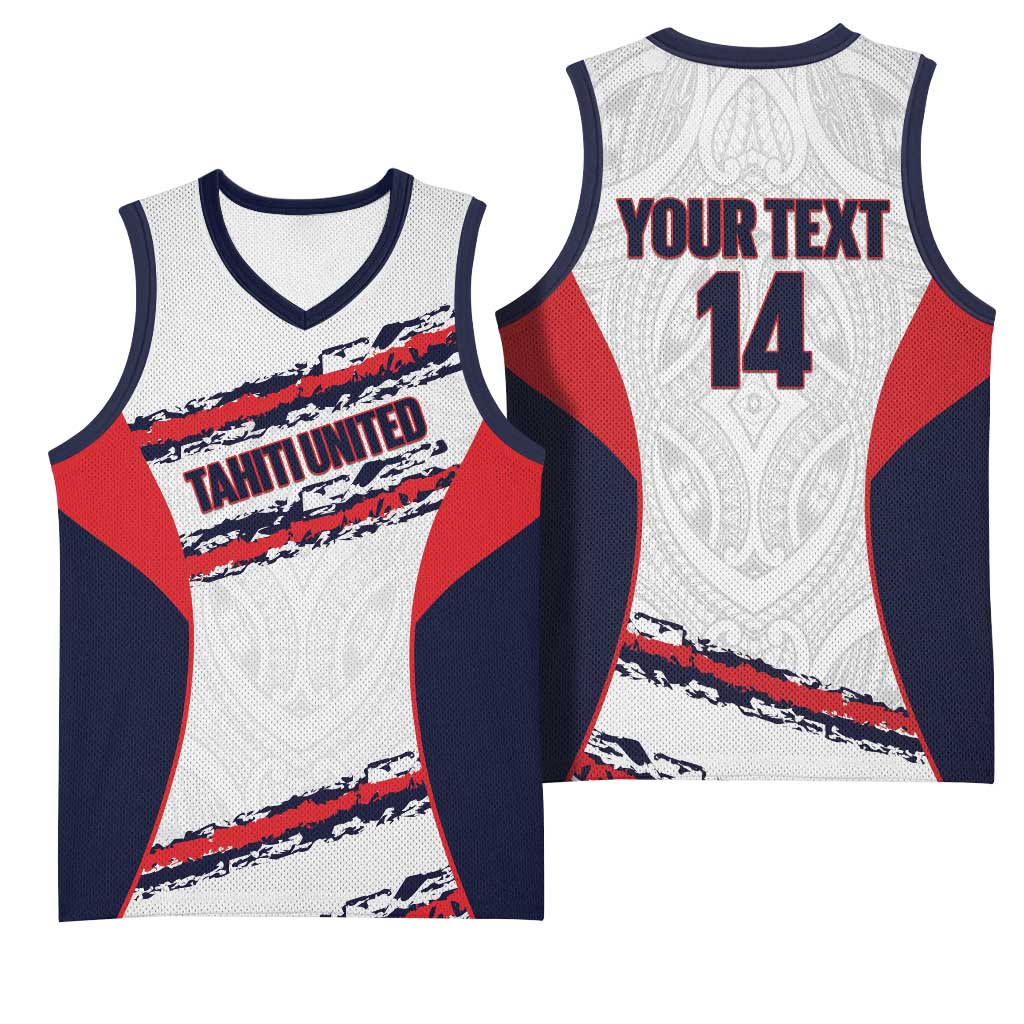 AS Venus Tahiti Football Custom Basketball Jersey Go Champions Polynesian Pattern