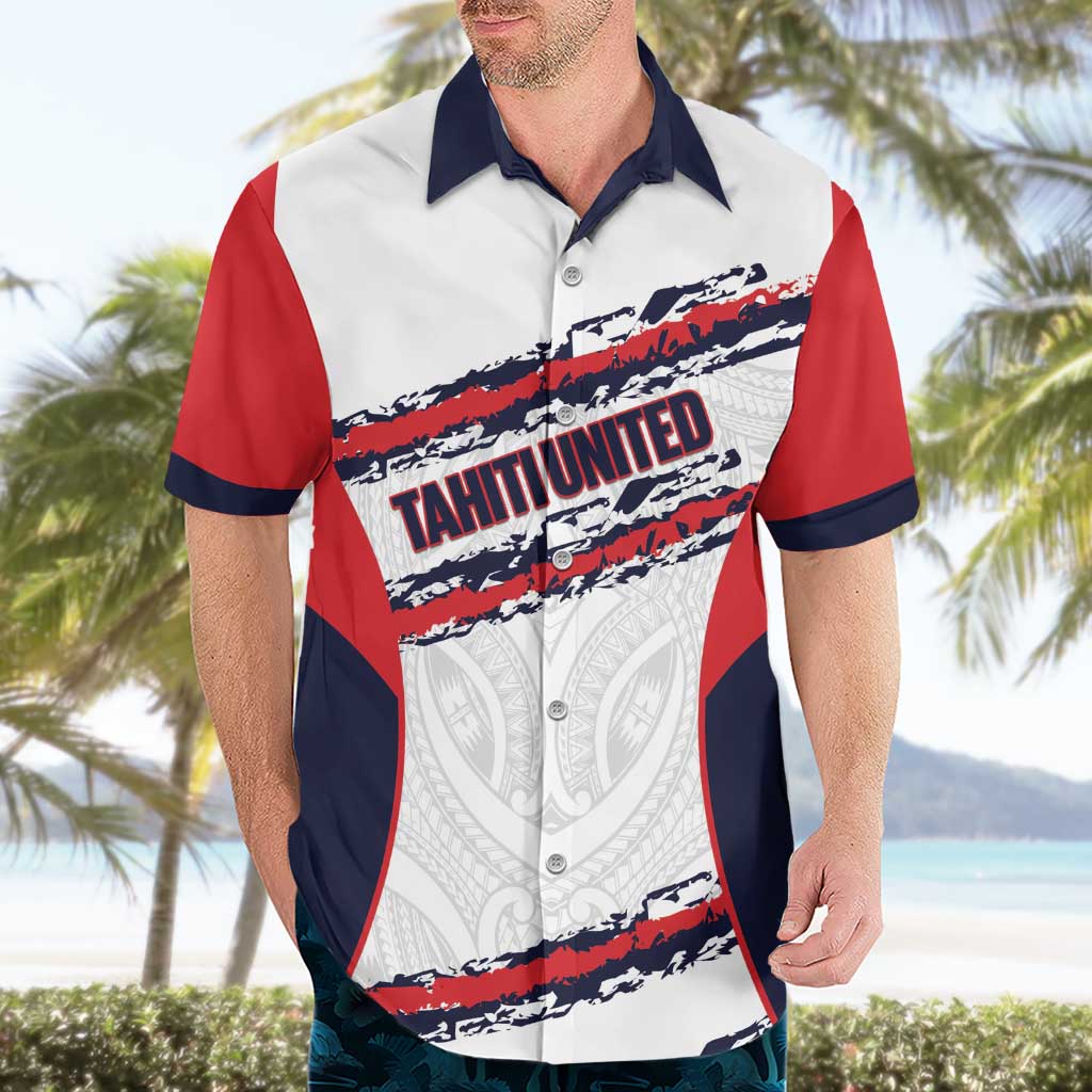 AS Venus Tahiti Football Custom Hawaiian Shirt Go Champions Polynesian Pattern