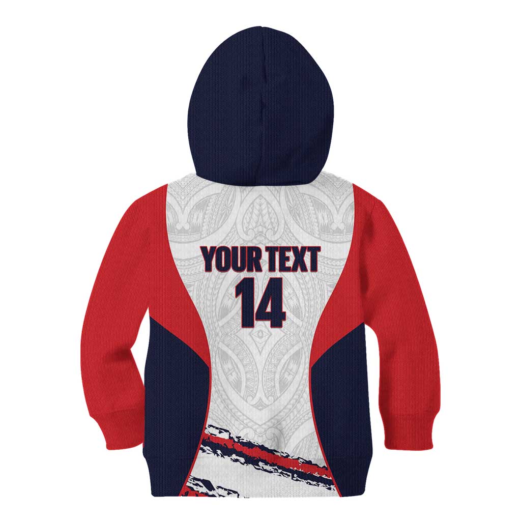 AS Venus Tahiti Football Custom Kid Hoodie Go Champions Polynesian Pattern