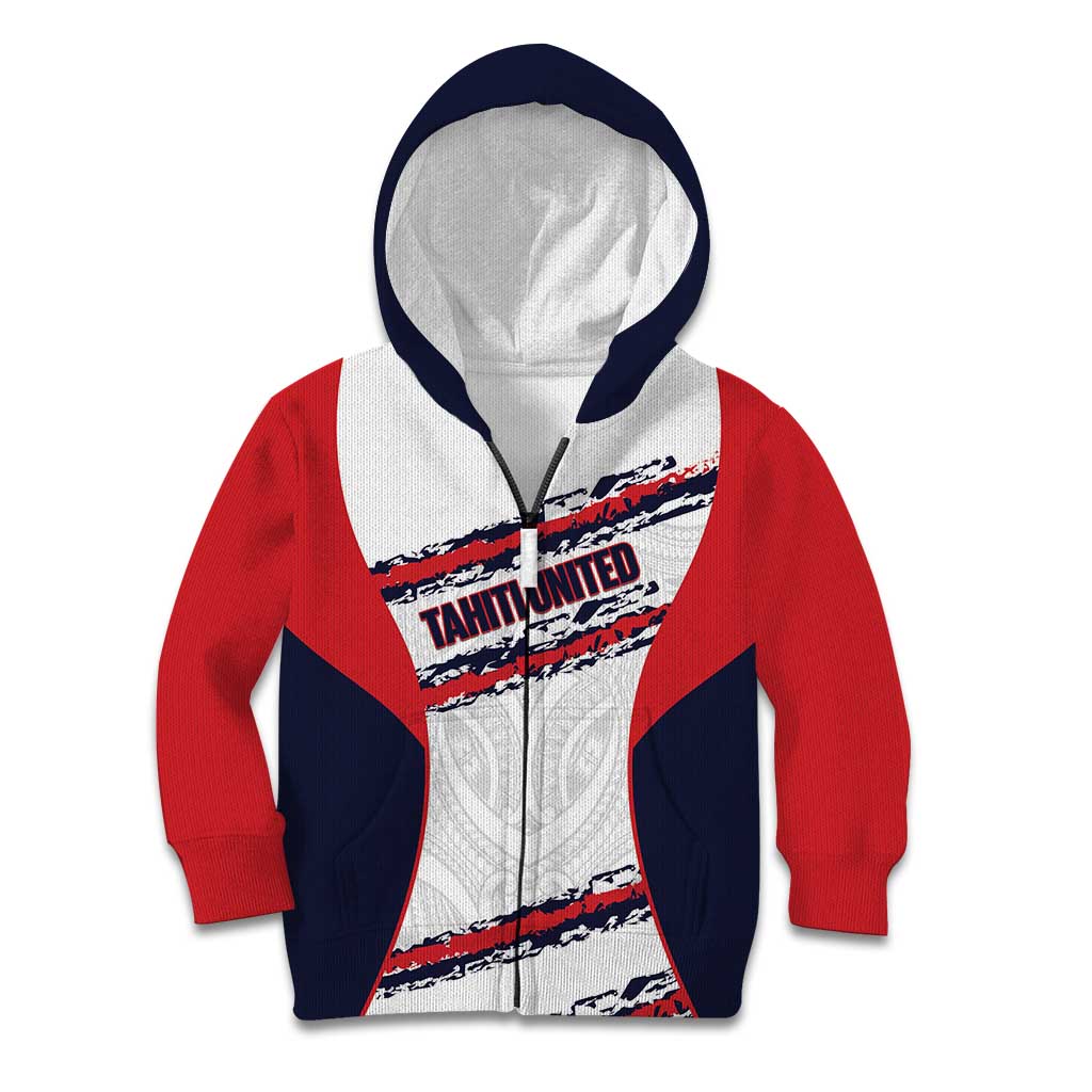 AS Venus Tahiti Football Custom Kid Hoodie Go Champions Polynesian Pattern