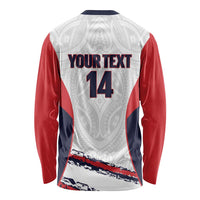 AS Venus Tahiti Football Custom Long Sleeve Shirt Go Champions Polynesian Pattern LT14 - Polynesian Pride