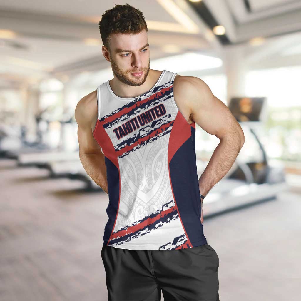 AS Venus Tahiti Football Custom Men Tank Top Go Champions Polynesian Pattern