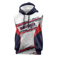 AS Venus Tahiti Football Custom Sleeveless Hoodie Go Champions Polynesian Pattern
