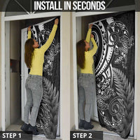 New Zealand Lizard Door Cover Silver Fern Aotearoa Maori - Polynesian Pride