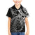 New Zealand Lizard Family Matching Mermaid Dress and Hawaiian Shirt Silver Fern Aotearoa Maori LT14 Son's Shirt Black - Polynesian Pride