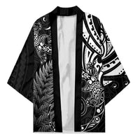 New Zealand Lizard Kimono Silver Fern Aotearoa Maori - Polynesian Pride