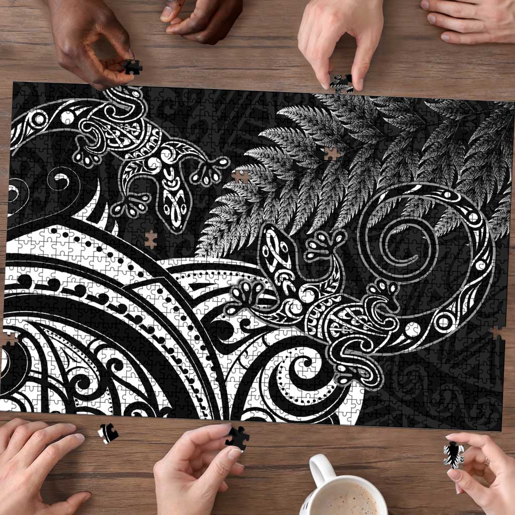 New Zealand Lizard Puzzle Silver Fern Aotearoa Maori LT14 - Polynesian Pride