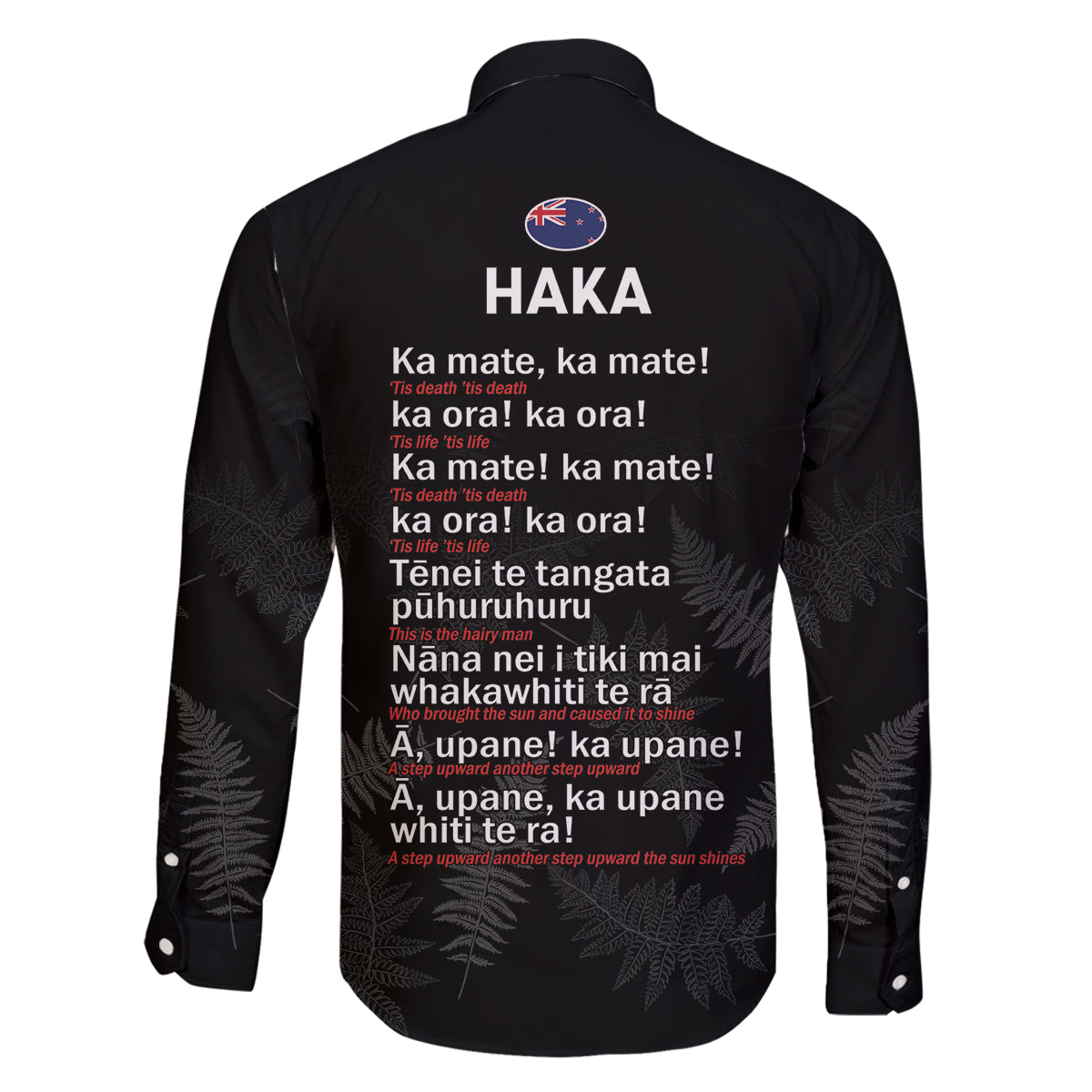 New Zealand Haka Rugby Family Matching Off Shoulder Short Dress and Hawaiian Shirt 2024 Pacific Go Black Silver Fern LT14 - Polynesian Pride