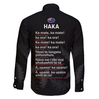 New Zealand Haka Rugby Family Matching Off Shoulder Short Dress and Hawaiian Shirt 2024 Pacific Go Black Silver Fern LT14 - Polynesian Pride