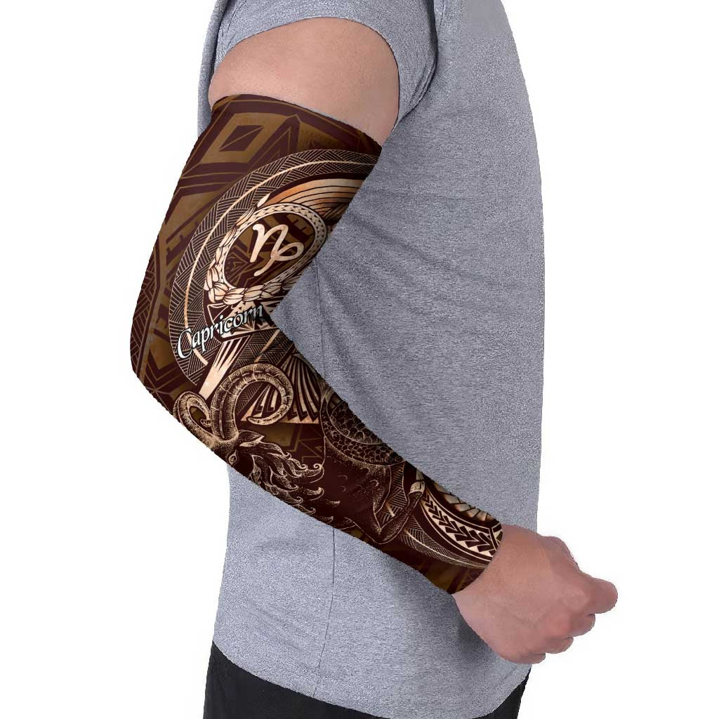 Personalised Polynesia Zodiac Capricorn Arm Sleeves Galaxy Polynesian Pattern Chest Tattoo Style