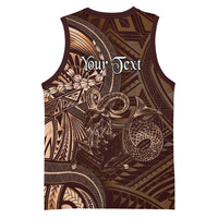 Personalised Polynesia Zodiac Capricorn Basketball Jersey Galaxy Polynesian Pattern Chest Tattoo Style