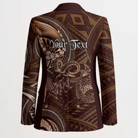 Personalised Polynesia Zodiac Capricorn Blazer Galaxy Polynesian Pattern Chest Tattoo Style