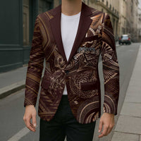 Personalised Polynesia Zodiac Capricorn Blazer Galaxy Polynesian Pattern Chest Tattoo Style
