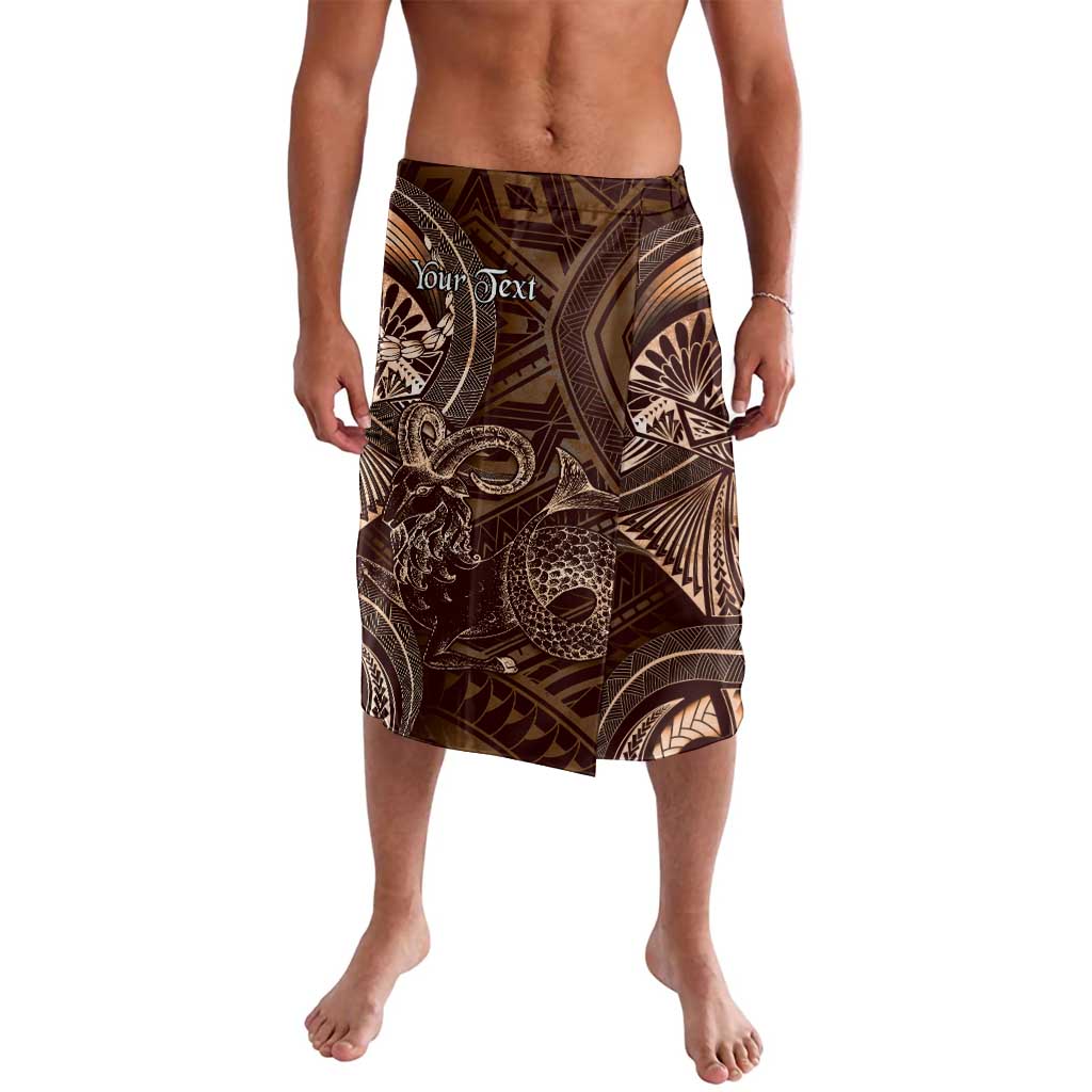 Personalised Polynesia Zodiac Capricorn Lavalava Galaxy Polynesian Pattern Chest Tattoo Style