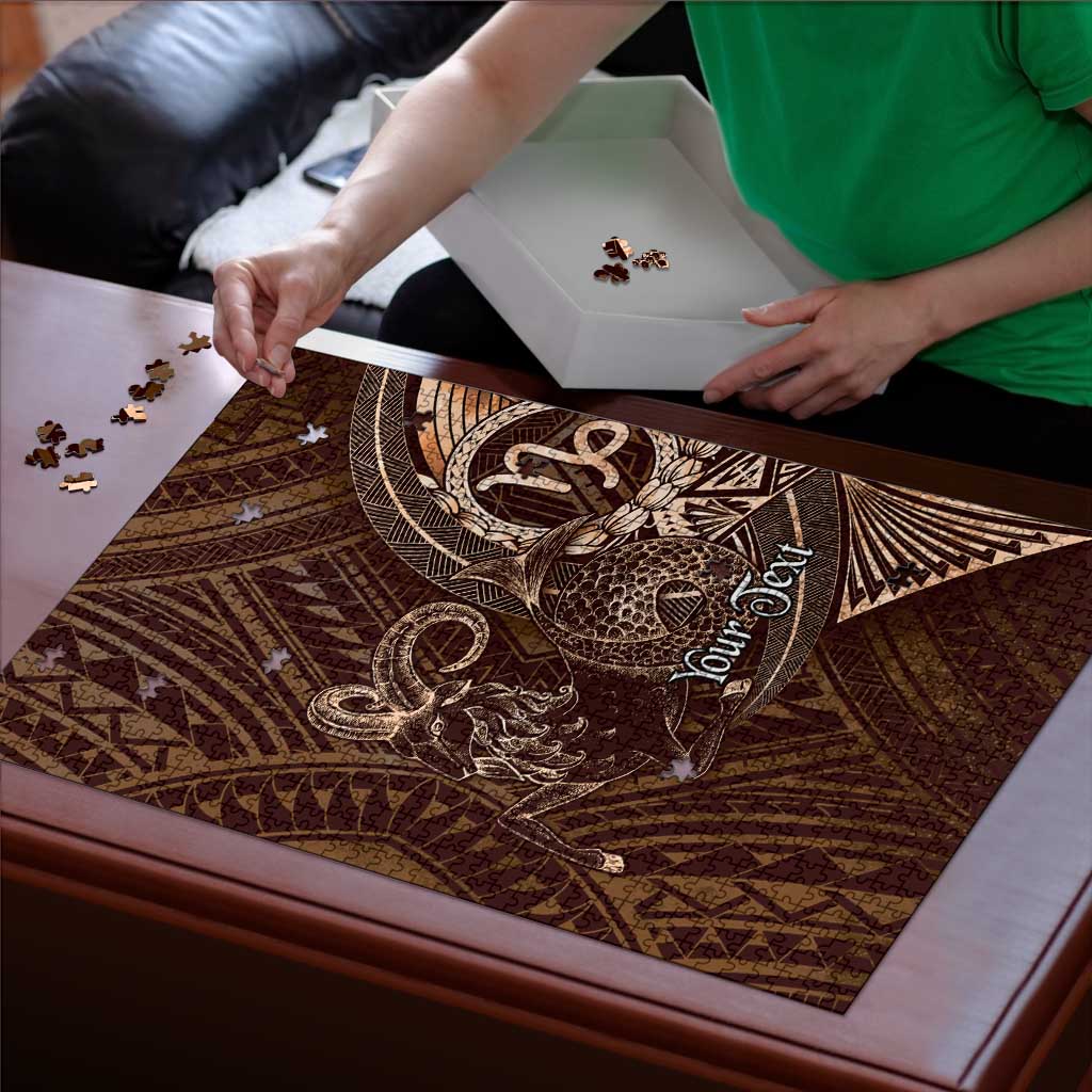 Personalised Polynesia Zodiac Capricorn Puzzle Galaxy Polynesian Pattern Chest Tattoo Style LT14 - Polynesian Pride