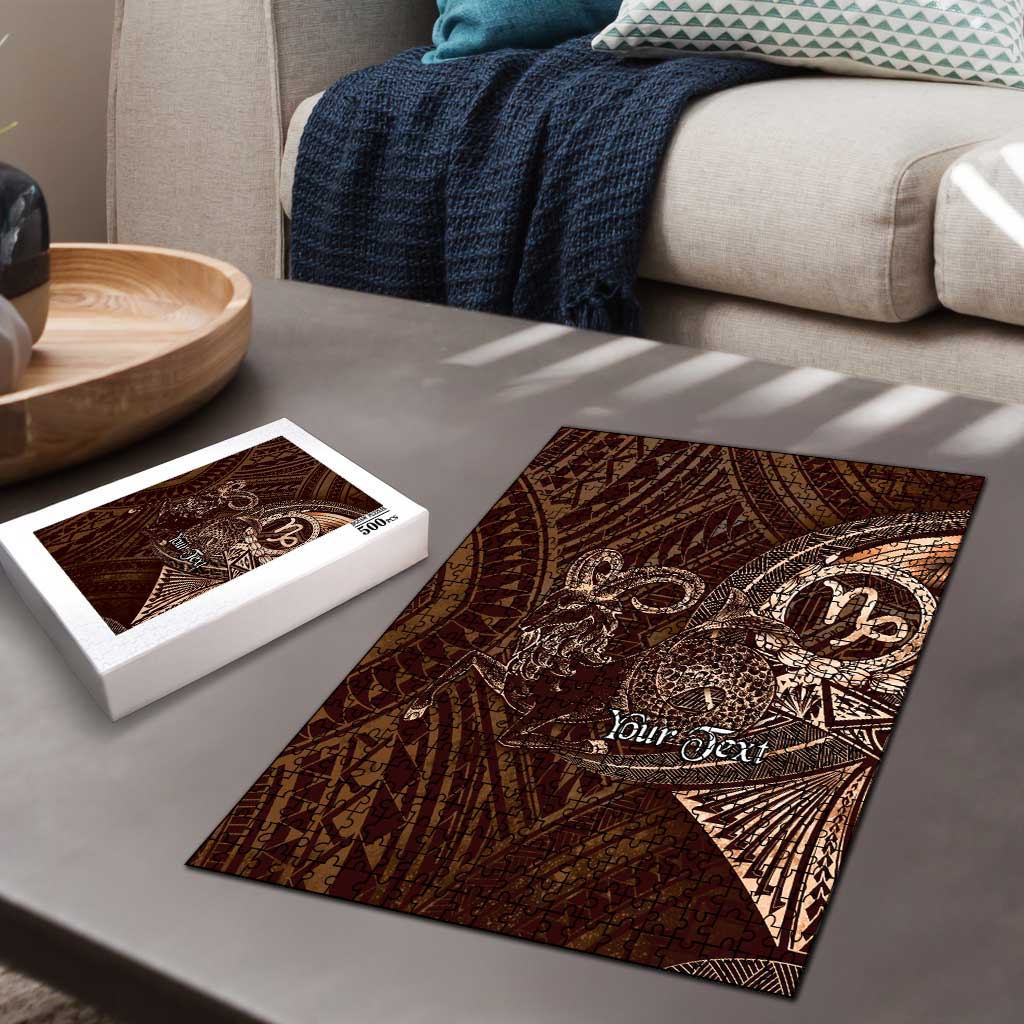 Personalised Polynesia Zodiac Capricorn Puzzle Galaxy Polynesian Pattern Chest Tattoo Style LT14 - Polynesian Pride