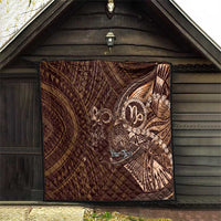 Personalised Polynesia Zodiac Capricorn Quilt Galaxy Polynesian Pattern Chest Tattoo Style