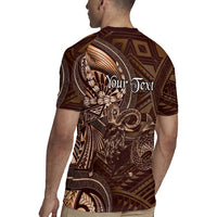 Personalised Polynesia Zodiac Capricorn Rugby Jersey Galaxy Polynesian Pattern Chest Tattoo Style