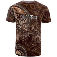 Personalised Polynesia Zodiac Capricorn T Shirt Galaxy Polynesian Pattern Chest Tattoo Style