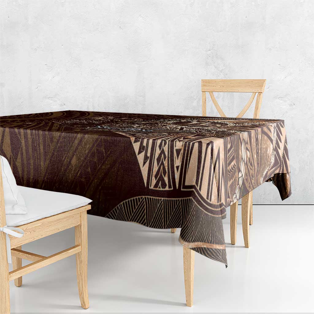 Personalised Polynesia Zodiac Capricorn Tablecloth Galaxy Polynesian Pattern Chest Tattoo Style LT14 - Polynesian Pride