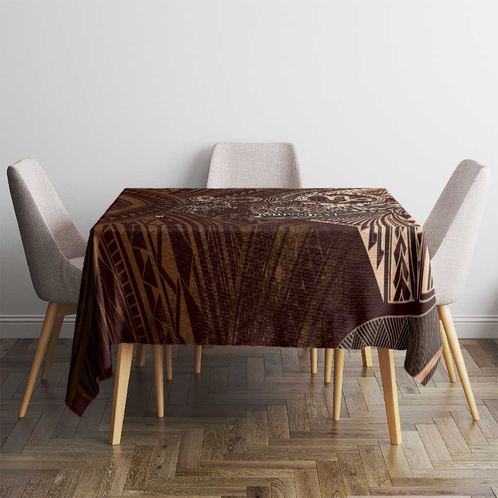 Personalised Polynesia Zodiac Capricorn Tablecloth Galaxy Polynesian Pattern Chest Tattoo Style LT14 - Polynesian Pride