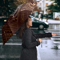 Personalised Polynesia Zodiac Capricorn Umbrella Galaxy Polynesian Pattern Chest Tattoo Style