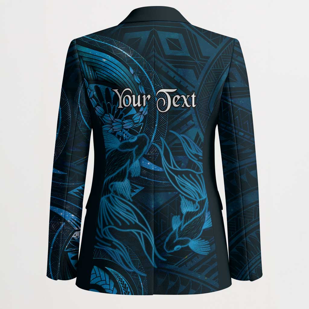 Personalised Polynesia Zodiac Pisces Blazer Galaxy Polynesian Pattern Chest Tattoo Style LT14 - Polynesian Pride