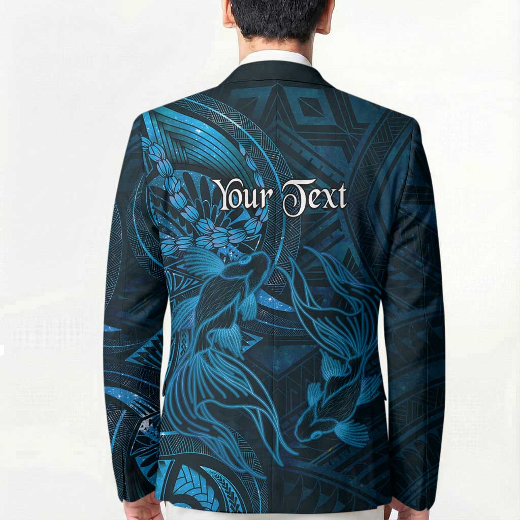 Personalised Polynesia Zodiac Pisces Blazer Galaxy Polynesian Pattern Chest Tattoo Style LT14 - Polynesian Pride