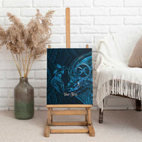 Personalised Polynesia Zodiac Pisces Canvas Wall Art Galaxy Polynesian Pattern Chest Tattoo Style LT14 - Polynesian Pride