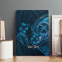 Personalised Polynesia Zodiac Pisces Canvas Wall Art Galaxy Polynesian Pattern Chest Tattoo Style LT14 - Polynesian Pride